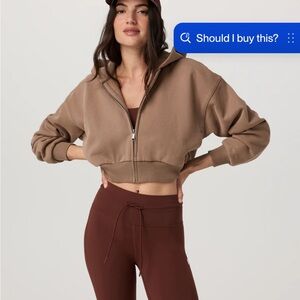 vuori restore mini zip hoodie